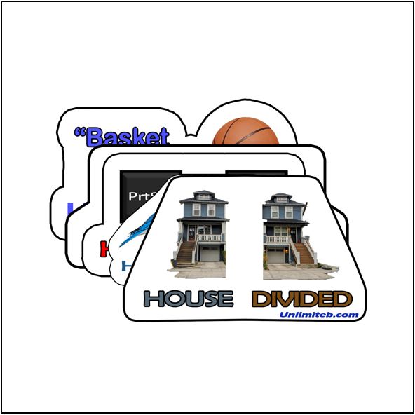 House Divided Stickers (6 Pack)