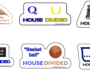 House Divided Stickers (6 Pack)